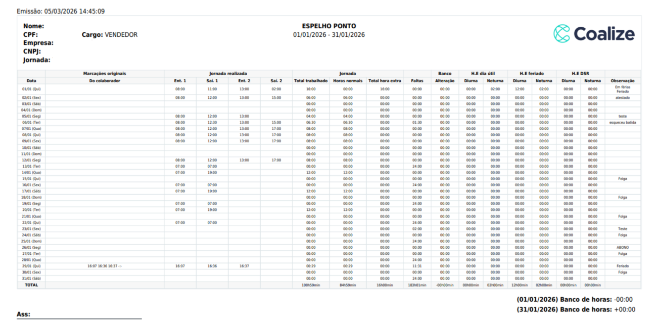 Demonstração do sistema de ponto digital Coalize: registro por reconhecimento facial em múltiplos dispositivos com confirmação instantânea de sucesso.
